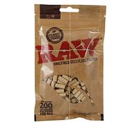 RAW Filtros de cigarrillos de celulosa Slim de 6 mm sin blanquear, 10 bolsas