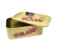 RAW Munchies - Caja de almacenamiento de metal - 10.75 x 6.75 pulgadas