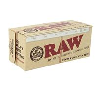 RAW Rollo de papel pergamino sin refinar, 100 mm x 4 m
