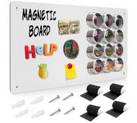 Raweao Placa Magnetica para Imanes, Tablero Magnetico para Imanes, Pizarra Magnético Grande Pared, Pizarra Adhesiva Pared para Imanes Nevera Refrigerador Gabinete (Blanco - 1 Paquetes)