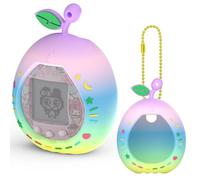 RAWECUD Funda de silicona para Tamagotchi Nano x Sanrio, carcasa protectora para Tamagotchi Nano x Accesorios electrónicos para mascotas, funda de silicona con cadena de bolas (arcoíris)