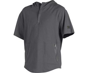 Rawlings 2021 Gold Collection Series Sudadera con capucha de manga corta con media cremallera, gris oscuro, XL
