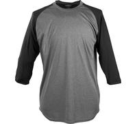 Rawlings 3/4 Sleeve Shirt Camisa, Grafito/Negro, S para Hombre