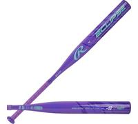 Rawlings Eclipse Fastpitch Softball Bat | -12 Drop | 1 Pc. Aluminum | Approved for All Associations, Mujeres, Morado/Menta, 81.28 cm