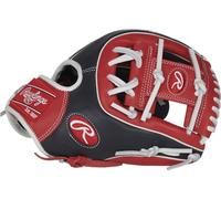 Rawlings Guante de béisbol Breakout, Lanzamiento de mano derecha, 11.5' - Pro I-Web, Rojo/Azul marino