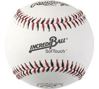 Rawlings Incredi-Ball - Pelotas de béisbol Blancas con Puntada Suave | 9 Pulgadas | Opciones de Cubierta de Tela y Cuero sintético | 12 Unidades