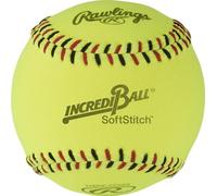 Rawlings, Incredi-Ball, Pelotas de softstitch de 28 o 30,5 cm, con Cubierta de Tela o Cuero sintético, 12 Unidades, Amarillo