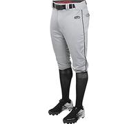 Rawlings Launch Series Baseball Pants | Knicker Fit | Adult Sizes | Piped | Multiple Colors Pantalones, Hombre, Gris/Negro, L