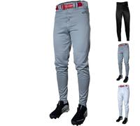 Rawlings Launch Series Baseball Pants | Tapered Jogger Fit | Adult Sizes | Solid | Multiple Colors Pantalón, Gris, M para Hombre