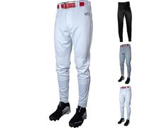 Rawlings Launch Series Baseball Pants | Tapered Jogger Fit | Adult Sizes | Solid | Multiple Colors Pantalones, Blanco, XL para Hombre