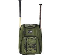 Rawlings | Mochila para Jugadores de franquicia, Bolsa de Equipo | Rec/Viajes | Camuflaje Verde Militar