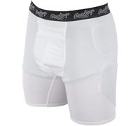 Rawlings Pantalones Cortos de béisbol prémium para Hombre, Blanco, L