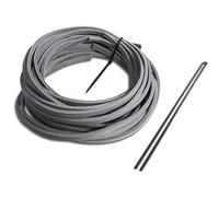 Rawlings - Paquete con Cordones de Repuesto para Guante de béisbol - LACEPK-GRY, Plateado