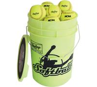 Rawlings | Pelotas de s ftbol de lanzamiento r pido NC12BB y cubo | 12"" | 18 unidades