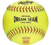 Rawlings Pelotas de sóftbol Oficial USA Pro Leather Dream Seam Fastpitch | USA/ASA | C12RYLA | 12 Pulgadas | 3 Unidades