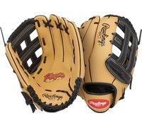 Rawlings Player's Series - Guante de béisbol Juvenil de 11.5 Pulgadas, Lanzamiento a Mano Derecha, Camello/Negro