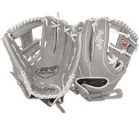Rawlings R9sb715-2g-3/0 Guante de sóftbol, Niños, 11.75"-Gris/Blanco, 11.75 Inch-Pro I Web