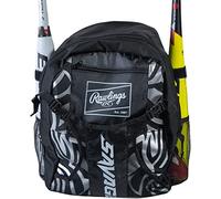 Rawlings Savage - Mochila para Equipo | T-Ball/Béisbol/Softbol | Negro