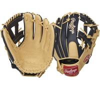 Rawlings Select Pro Lite - Serie de Guantes de béisbol Juvenil, Modelo Manny Machado, 11.5 Pulgadas, Lanzamiento con Mano Derecha, Camello/Azul Marino, SPL150MMC-6/0