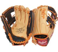 Rawlings Select Pro Lite Series Jackson Holiday - Guante de béisbol Juvenil | 11.25 Pulgadas | Lanzamiento a Mano Derecha | Camello/Negro/Naranja