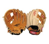 Rawlings Sure Catch - Guante de béisbol para T-Ball y Juvenil de 26,7 cm, Color Tostado/Camello, Lanzamiento con la Mano Derecha