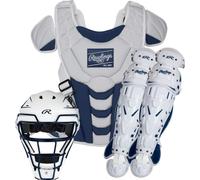 Rawlings Velo Fastpitch - Juego de Receptor de sóftbol | Certificado NOCSAE | Adultos a Partir de 15 años | Azul Marino/Blanco