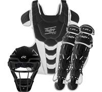 Rawlings Velo Fastpitch - Juego de Receptor de sóftbol | Certificado NOCSAE | Adultos a Partir de 15 años | Negro/Blanco