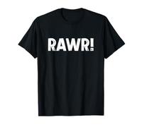 Rawr Cute Dinosaur Animal Expression Hombres Mujeres Angustiado Camiseta