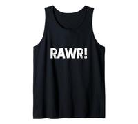 Rawr Cute Dinosaur Animal Expression Hombres Mujeres Angustiado Camiseta sin Mangas