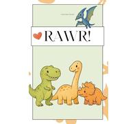 RAWR /Dinosaurier Notizbuch | 180 karierte Seiten | Dinosaurier Design | Für Dinosaurier Fans | Journal | Dreihorn, T-Rex, Langhals, Flugsaurier