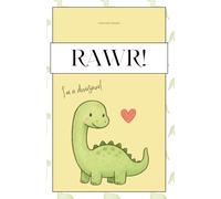 RAWR / I’m a dinosaur! Langhals Dinosaurier Notizbuch | 180 karierte Seiten | Dinosaurier Design | Für Dinosaurier Fans | Journal | Brachiosaurus