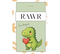 RAWR / I’m a dinosaur! T-Rex Notizbuch | 180 karierte Seiten | Dinosaurier Design | Für Dinosaurier Fans | Journal