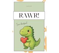 RAWR / I’m a dinosaur! T-Rex Notizbuch | 180 karierte Seiten | Dinosaurier Design | Für Dinosaurier Fans | Journal