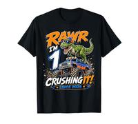 Rawr Im 1 Crushing It Since 2025 Dinosaur Monster Truck Camiseta