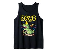 Rawr I'm 13 Dinosaur T Rex Dino Lover Camiseta sin Mangas