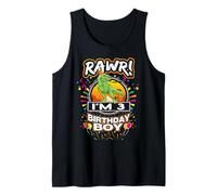 Rawr I'm 3 3rd Birthday Trex Dinosaur 3 Years Old For Boy Camiseta sin Mangas