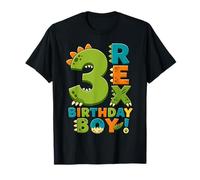 Rawr I'm 3 Three Rex Dinosaur 3rd Birthday Boy Party Camiseta