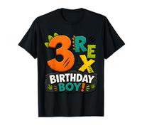 Rawr I'm 3 Three Rex Dinosaur 3rd Birthday Boy Party Camiseta