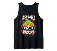 Rawr I'm 4 4th Birthday Trex Dinosaur 4 Years Old For Boy Camiseta sin Mangas