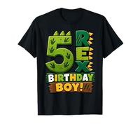 Rawr I'm 5 Five Rex Dinosaur 5th Birthday Boy Party Camiseta