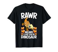 Rawr Significa Que te Amo en diseño de Dinosaurio Ankylosaurus Camiseta