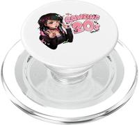 Rawring 20s Scene Girl Emo Pink RAWR Y2K Texto Burbuja PopSockets PopGrip para MagSafe