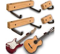 rawrock horizontal guitarra percha pantalla de inclinación y su guitarra, ukelele, Bass, Banjo guitarra eléctrica, en un Slanted ángulo lateral - colgar para fácil acceso