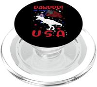 Rawrrr ! In The USA T Rex Dinosaur 4th of July America Flag PopSockets PopGrip para MagSafe