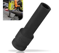 Raxfekro Llave de impacto dentada de 10 mm, 1/2 pulgadas, 12 cantos, 12,5 mm (1/2 pulgadas), CR-MO para quitar fácilmente las tuercas del eje