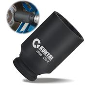 Raxfekro Llave de impacto dentada de 36 mm, 1/2 pulgadas, 12 cantos, 12,5 mm, CR-MO para quitar fácilmente las tuercas del eje