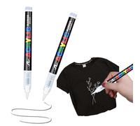 RAXLUPO 2 Piezas Rotuladores acrílicos Blancos Rotulador permanente 1.0-5.0mm impermeable rotulador para madera, metal, vidrio, tela, piedra, pintura de neumáticos álbum