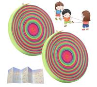 RAXLUPO 2 rollos de goma para niños Gummitwist Juego de cuerda de saltar para niños, goma de goma, 4 m, con instrucciones,para juegos de interior y exterior para niños