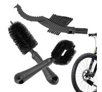 Raxove Cepillo para cadena de bicicleta, kit de cepillo de limpieza para bicicleta - Depurador de neumáticos de bicicleta | Cepillo limpiador de cadena, herramientas de limpieza de 3 piezas, cepillo