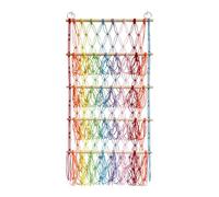 Raxove Estante para Animales de Peluche - Hamaca Colgante para Animales de Peluche Bohemia | Porta Animales de Peluche 52 x 105 cm, Soporte para montado en la Pared, Organizador Ajustable para